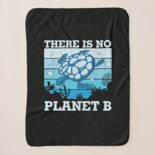 Schildpadliefhebber Er is geen planeet B Sherpa Deken