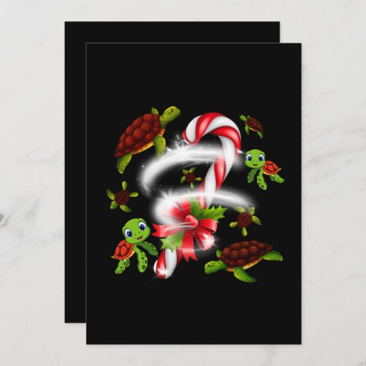 Schildpadliefhebber | Gewoon Een Meisje Dat Van Sc Feestdagenkaart (Voorkant / Achterkant)