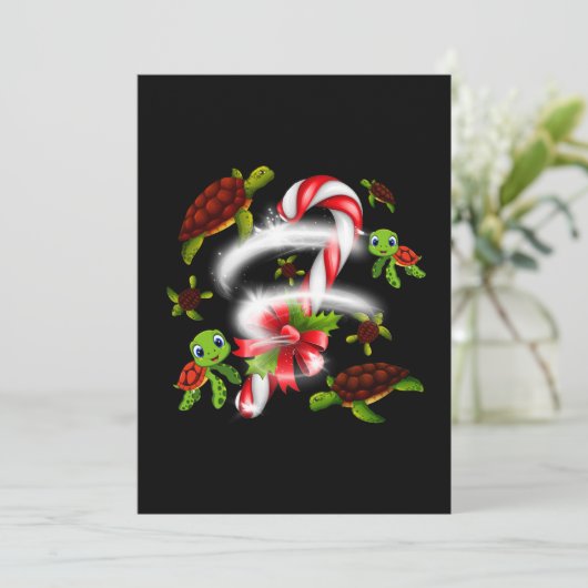 Schildpadliefhebber | Gewoon Een Meisje Dat Van Sc Feestdagenkaart (Staand voorkant)