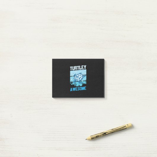 Schildpadliefhebber | Supercoole schildpad Post-it® Notes (Op bureau)