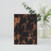 Schildpadnaadloze Patroon, Chic Schildpad Briefkaart (Staand voorkant)