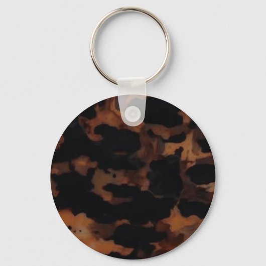 Schildpadnaadloze Patroon, Chic Schildpad Sleutelhanger (Voorkant)