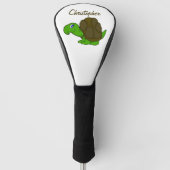 Schildpadontwerp Golfheadcover (Voorkant)