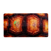 Schildpadpatroon Etiket (Voorkant)