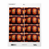 Schildpadpatroon Etiket (Full Sheet)