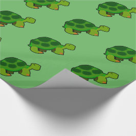 Schildpadpatroon - Glanzend inpakpapier, 30" x 6' Cadeaupapier