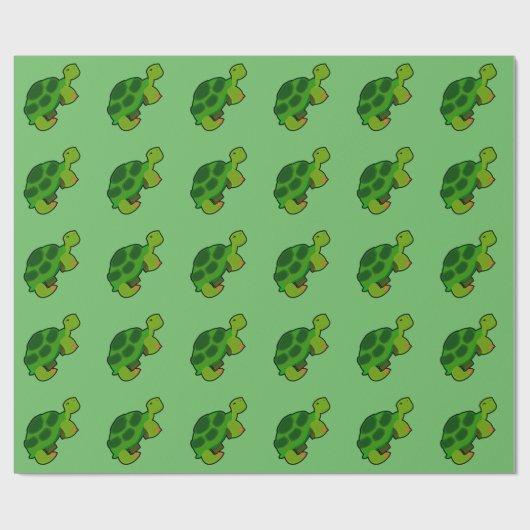 Schildpadpatroon - Glanzend inpakpapier, 30" x 6' Cadeaupapier (Vlak)