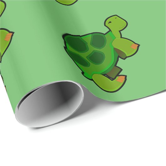 Schildpadpatroon - Glanzend inpakpapier, 30" x 6' Cadeaupapier (Rol Hoek)