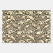 Schildpadpatroon nr. 1 inpakpapier vel (Voorkant 2)