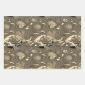 Schildpadpatroon nr. 4 inpakpapier vel (Voorkant 2)