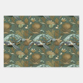 Schildpadpatroon nr. 4 inpakpapier vel (Voorkant)