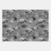 Schildpadpatroon nr. 6 inpakpapier vel (Voorkant 3)