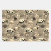 Schildpadpatroon nr. 6 inpakpapier vel (Voorkant 2)