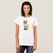 Schildpadpunt Birmaanse / Ragdoll kat T-shirt (Voorkant volledig)