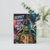 Schildpadrespect wordt niet afgeschilderd briefkaart (Staand voorkant)