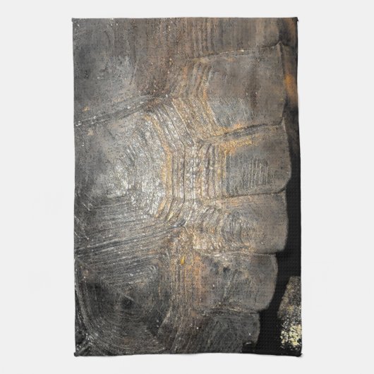 Schildpadschild van de Gopher-schildpad Theedoek (Verticaal)
