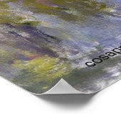 Schildpadschilder van de monet poster (Hoek)