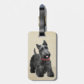 Schildpadschilders - Kute Original Dog Art Bagagelabel (Achterkant verticaal)