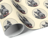 Schildpadschilders - Kute Original Dog Art Cadeaupapier (Rol Hoek)