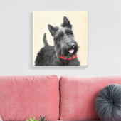 Schildpadschilders - Kute Original Dog Art Canvas Afdruk (Insitu (Woonkamer))