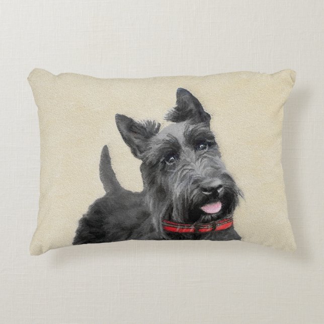 Schildpadschilders - Kute Original Dog Art Decoratief Kussen (Voorkant)