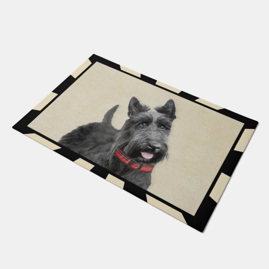 Schildpadschilders - Kute Original Dog Art Deurmat (Schuin)