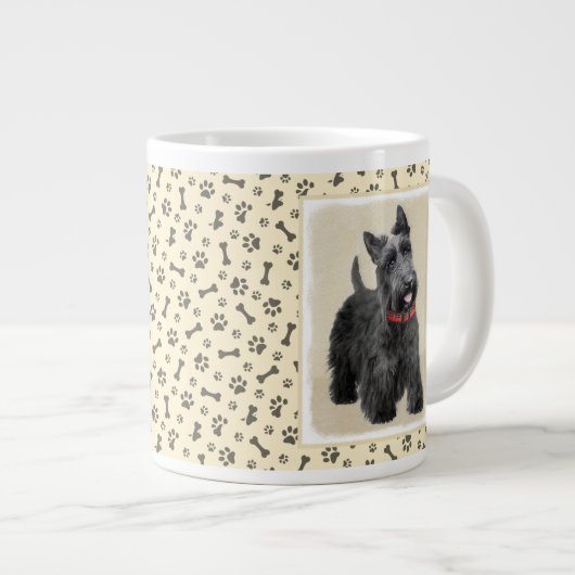 Schildpadschilders - Kute Original Dog Art Grote Koffiekop (Voorkant rechts)