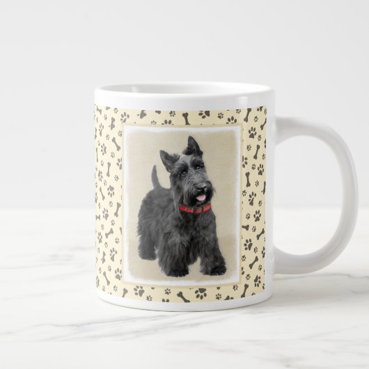 Schildpadschilders - Kute Original Dog Art Grote Koffiekop (Rechts)