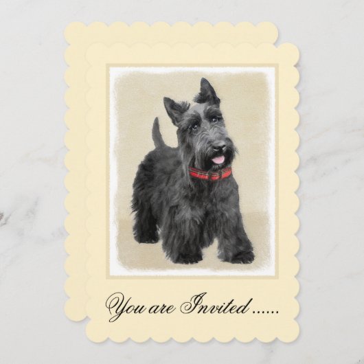 Schildpadschilders - Kute Original Dog Art Kaart (Voorkant / Achterkant)