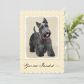 Schildpadschilders - Kute Original Dog Art Kaart (Staand voorkant)