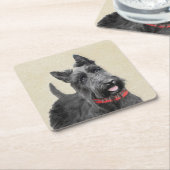 Schildpadschilders - Kute Original Dog Art Kartonnen Onderzetters (Schuin)