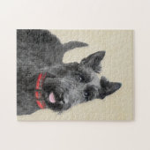 Schildpadschilders - Kute Original Dog Art Legpuzzel (Horizontaal)