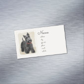 Schildpadschilders - Kute Original Dog Art Magnetisch Visitekaartje (Voorbeeld)