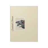 Schildpadschilders - Kute Original Dog Art Notitieblok (Linkerzijde)