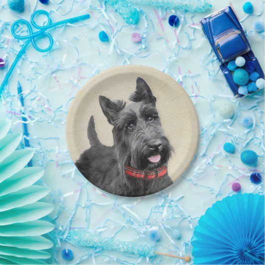 Schildpadschilders - Kute Original Dog Art Papieren Bordje (Feest)