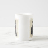 Schildpadschilders - Kute Original Dog Art Porselein Kop (Voorkant)