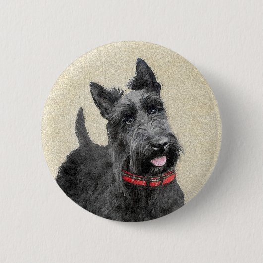 Schildpadschilders - Kute Original Dog Art Ronde Button 5,7 Cm (Voorkant)