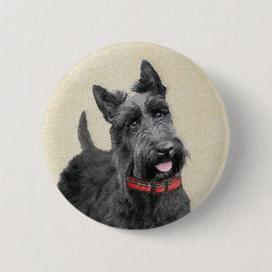 Schildpadschilders - Kute Original Dog Art Ronde Button 5,7 Cm