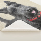 Schildpadschilders - Kute Original Dog Art Sherpa Deken (3/4)