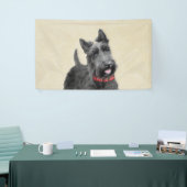 Schildpadschilders - Kute Original Dog Art Spandoek (Beurs)
