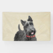 Schildpadschilders - Kute Original Dog Art Spandoek (Horizontaal)