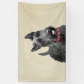 Schildpadschilders - Kute Original Dog Art Spandoek (Verticaal)