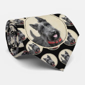 Schildpadschilders - Kute Original Dog Art Stropdas (Opgerold)