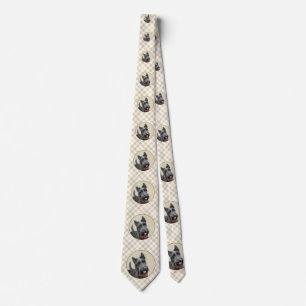 Schildpadschilders - Kute Original Dog Art Stropdas