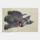 Schildpadschilders - Kute Original Dog Art Theedoek (Horizontaal)