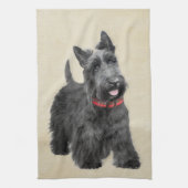 Schildpadschilders - Kute Original Dog Art Theedoek (Verticaal)