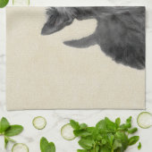 Schildpadschilders - Kute Original Dog Art Theedoek (Gevouwen)