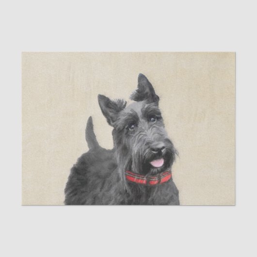 Schildpadschilders - Kute Original Dog Art Tissuepapier (Voorkant)