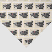 Schildpadschilders - Kute Original Dog Art Tissuepapier (Detail)