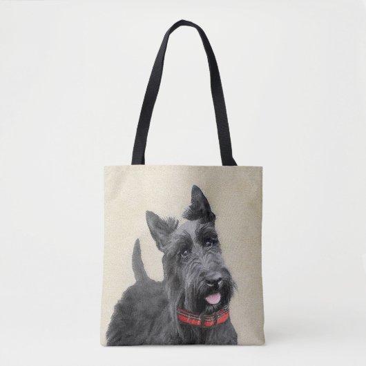 Schildpadschilders - Kute Original Dog Art Tote Bag (Voorkant)